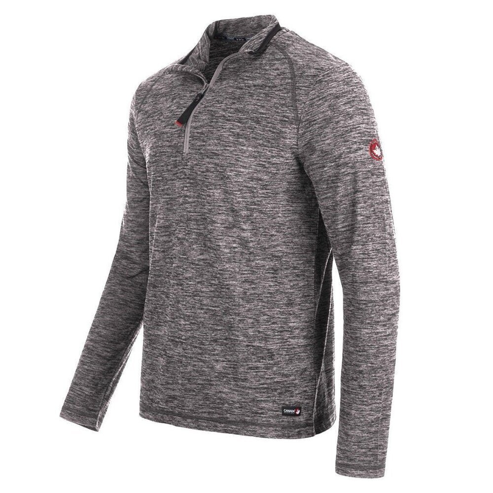 NWT Canada Weather Gear Mens XL Gray Quarter Zip Pullover Long Sleeve Top Shirt - Picture 2 of 10
